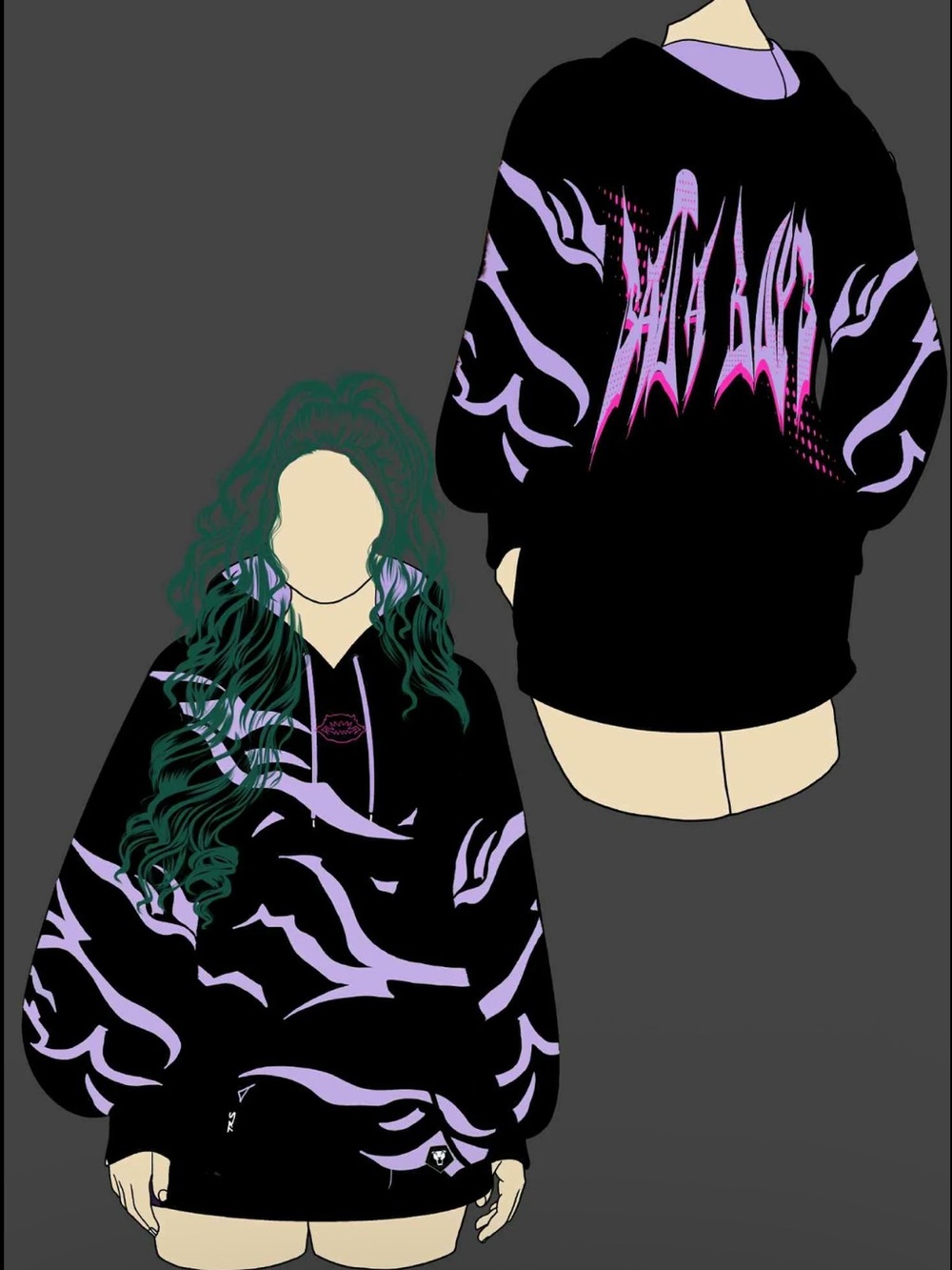 The Kigu Stop Kpop demon hunters Saja Boys Zip up hoodie